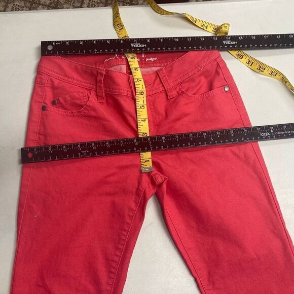 ELLE Women’s Cropped Jeans Size‎ 2 Pink Red Inseam 26” - Picture 9 of 9